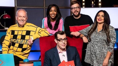 Angellica Bell, Gyles Brandreth, Scarlett Moffatt, and Iain Stirling (1/5)