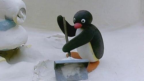 Pingu Clears the Snow