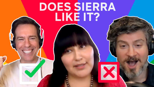 Ed Helms & Mike Schur Stumped by Sierra Ornelas!