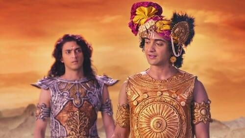 Krishna guides Arjun