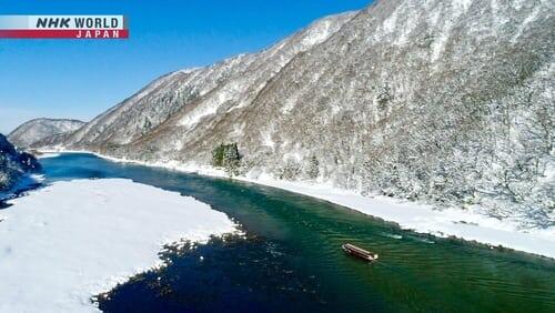 Winter along the Mogami River