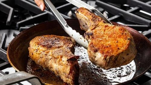 Pork Chops and Maple Cake