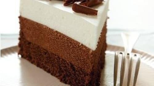 Triple-Chocolate Mousse Cake