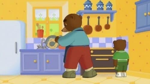 Little Brown Bear makes pancakes