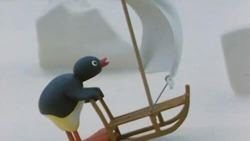 Pingu Surfing on the Ice