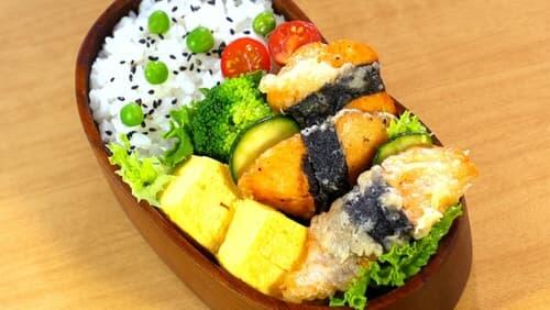 Sushi Sandwich Bento & Norimaki Salmon Fritter Bento