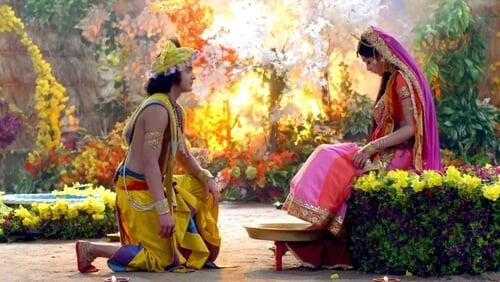 Krishna Worships Radha