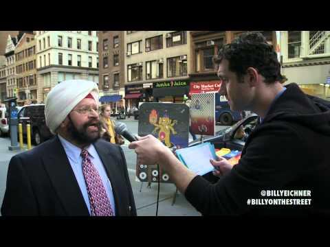 Billy on the Street: Mr. Singh Gets Quizzed in the Face