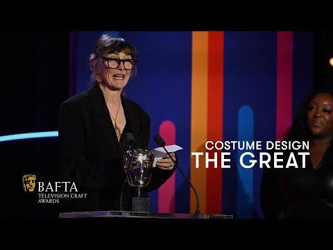 Sharon Long collects the Costume Design BAFTA for her work on The Great | BAFTA TV Craft Awards 2024