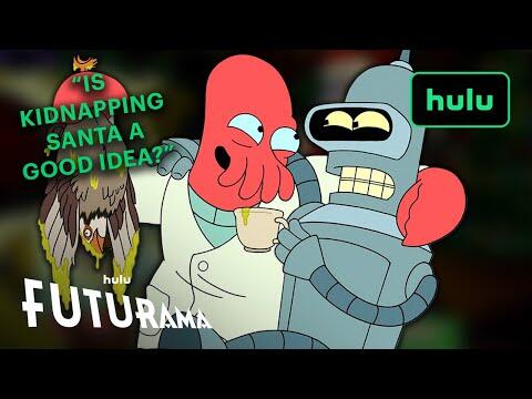 Bender and Zoidberg Kidnap Robot Santa