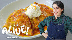 Claire Make Sourdough Crêpes Suzette