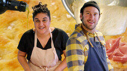 Brad Makes Focaccia Bread with Samin Nosrat