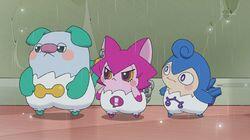 Wet in the Rain♪ Cocotama House / Hungry Straytama Trio!