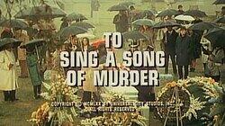 To Sing a Song of Murder