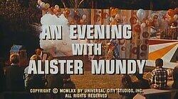 An Evening With Alister Mundy