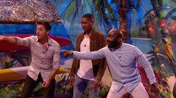 Jimmy Carr, Ayda Field, Rickie Haywood Williams, Melvin Odoom