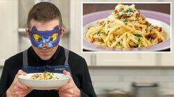 Recreating Rachael Ray's Crab Carbonara from Taste