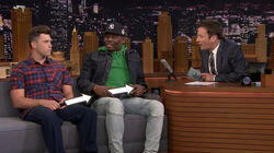 Michael Che, Colin Jost, Henry Golding, Justin Thomas, Dusty Slay