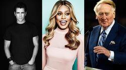 Colin Farrell, Laverne Cox, Vin Scully