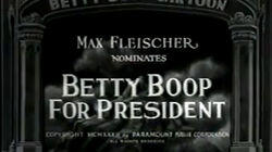 Betty Boop for President