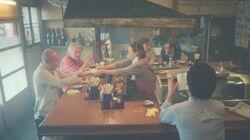 Umbrellas at the Dinner Counter