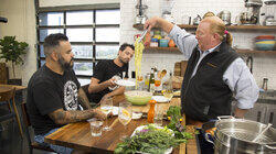 Mario Batali with Nick Morgenstern