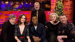 Daisy Ridley, John Boyega, Gwendoline Christie, Mark Hamill, Sam Smith