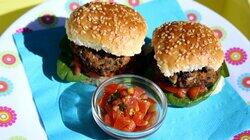 Mini Veggie Burgers and Basketball