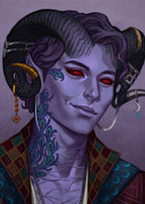 Mollymauk Tealeaf the Tiefling Blood Hunter