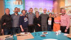 Mark Gatiss, Rufus Hound, Chris and Xand van Tulleken, Prue Leith, Anne-Marie