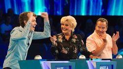 Jeff Stelling, Angela Rippon, Matt Edmondson