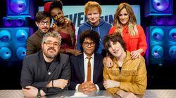 Richard Ayoade, Ed Sheeran, Caroline Flack, Matthew Crosby, Shingai Shoniwa