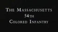 The Massachusetts 54th Colored Infantry