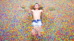 Swimming in Orbeez