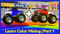 Learn Color Mixing with Monster Trucks