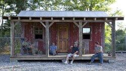 Transforming a Shipping Container Into a Portable Barnwood Cabin